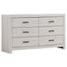 Brantford 6-drawer Dresser Coastal White image