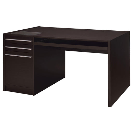 Halston 3-drawer Connect-it Office Desk Cappuccino image