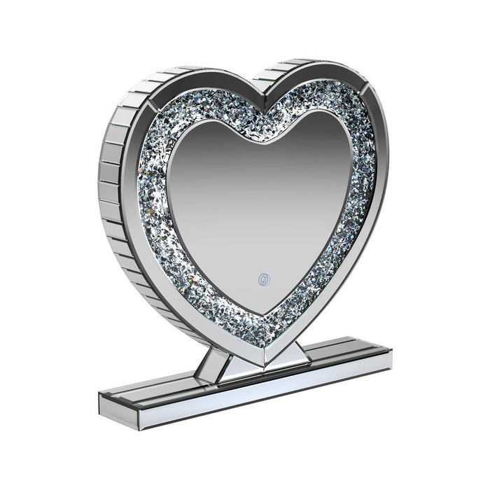 Euston Heart Shape Table Mirror Silver image