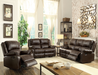 Zuriel Brown PU Sofa (Motion) image