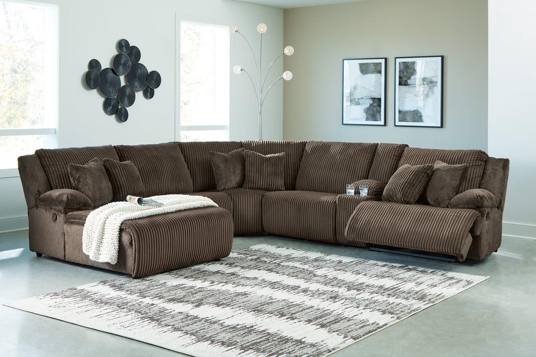 Top Tier Reclining Sectional with Chaise