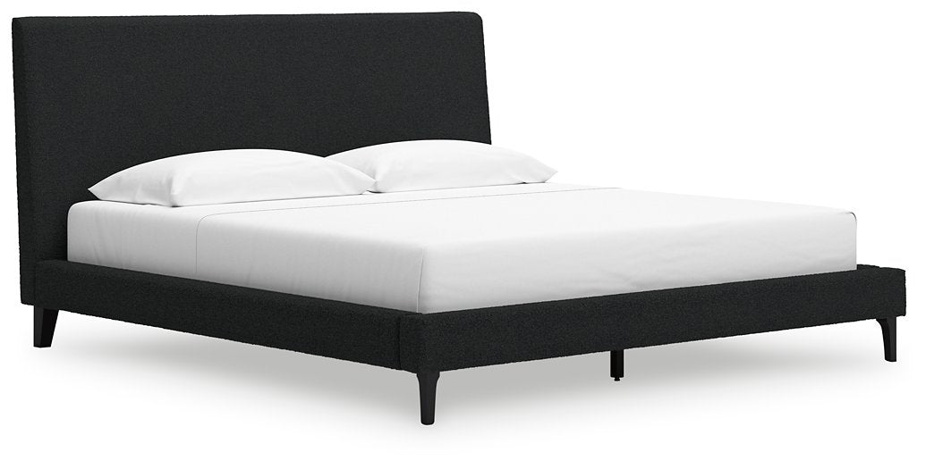 Cadmori King Upholstered Bed with Roll Slats