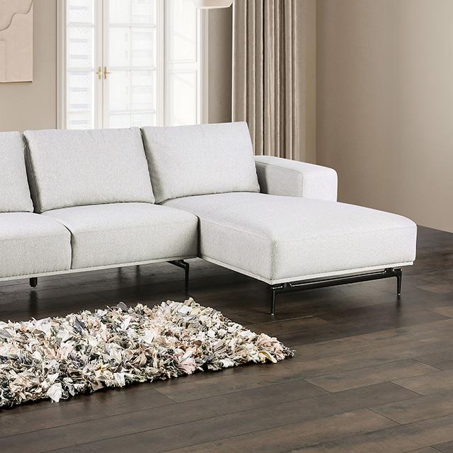 Baerum Sectional, Left & Right Chaise Beige & Gray