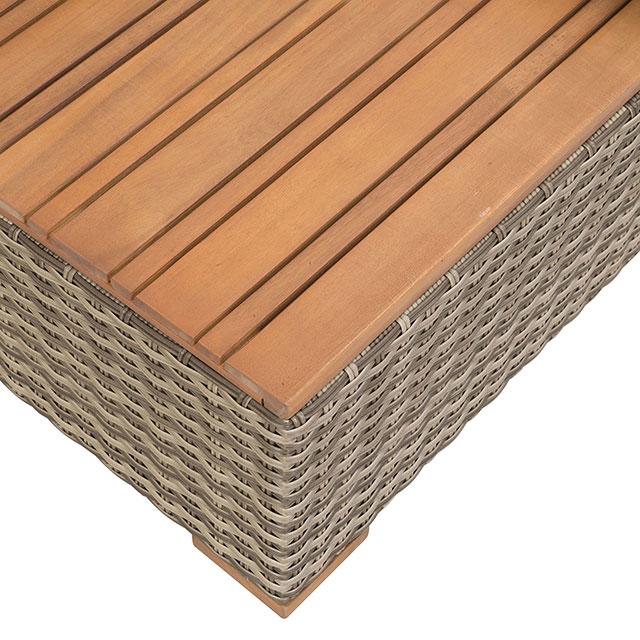 Bahia Tobago Reclining Chaise Lounge Brown & Gray