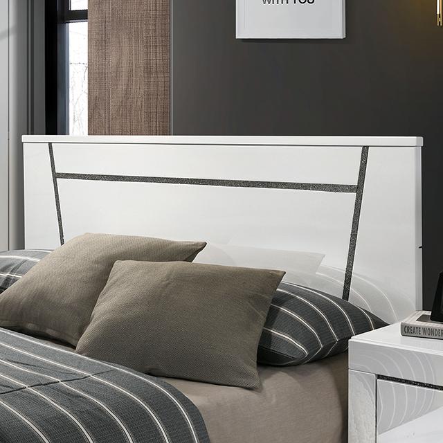 MAGDEBURG Cal.King Bed, White