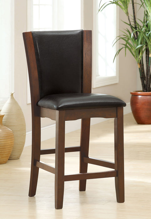 Manhattan III Dark Cherry/Brown Counter Ht. Chair, Espresso (2/CTN) image