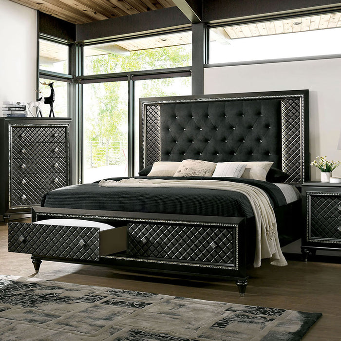 Demetria Metallic Gray E.King Bed image