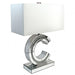 CORA Table Lamp, Silver/White image