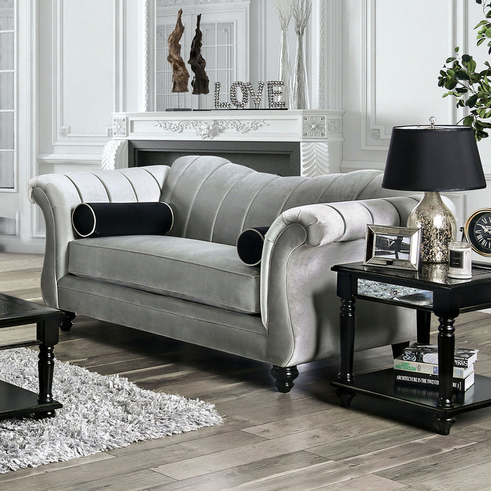 Marvin Pewter Love Seat image